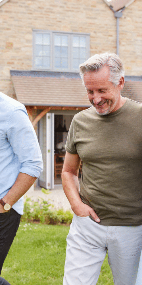 Family enjoying a walk while discussing planning for retirement